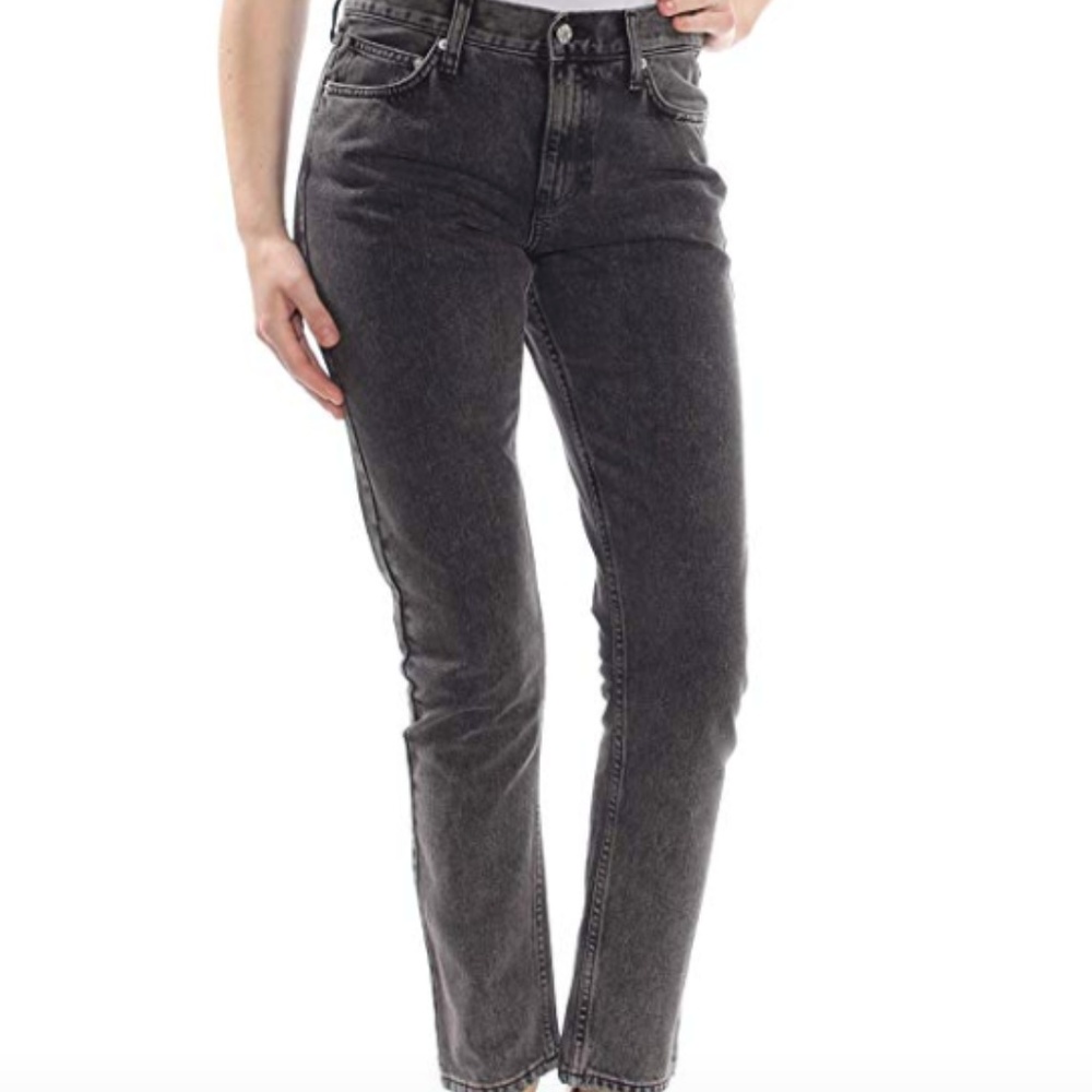 Calvin Klein Black Women's Mid-Rise Slim-Leg Jeans